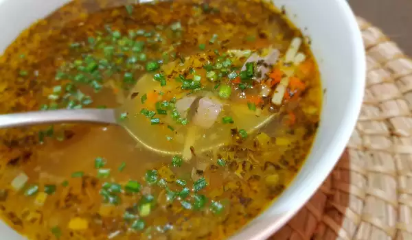 Lamslever soep met rijst