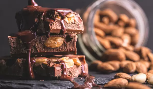 Chocolade met amandelen