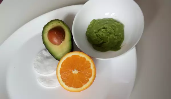 Gezichtsmasker van avocado