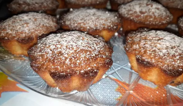 Muffins met amandelmeel en pure chocolade