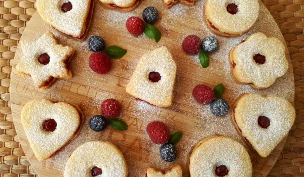 Linzer koekjes met baileys