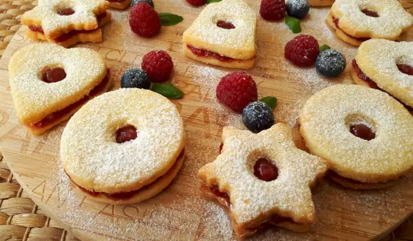 Linzer koekjes met baileys