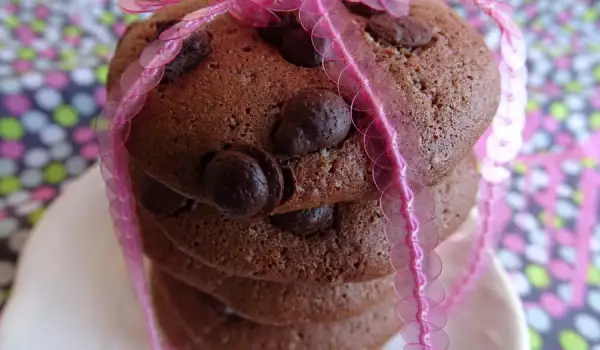 Snel te maken chocoladekoekjes met chocodruppels