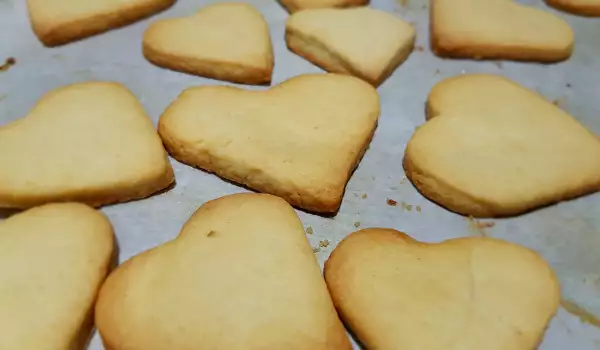 Hartvormige koekjes met een hartslag