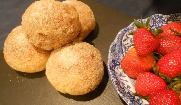 Italiaanse gevulde donuts (bombolini al forno)
