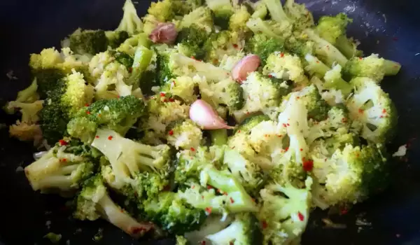 Gebakken broccoli met boter