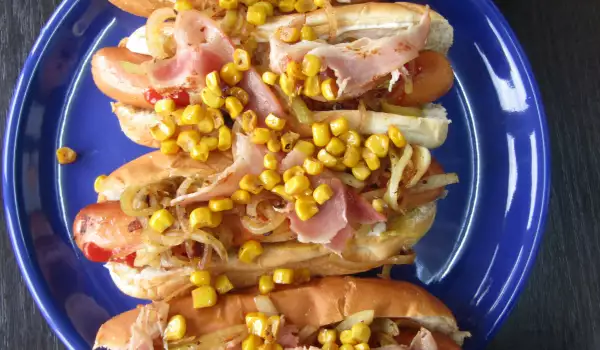 Brooklyn Hotdog met maïs