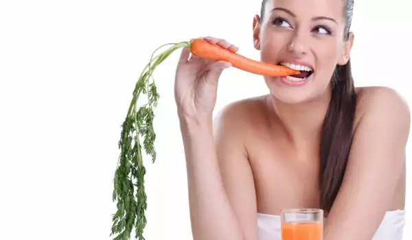 Voedsel eten met luteïne