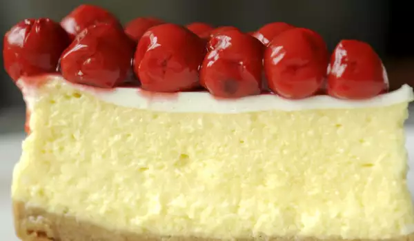 Cheesecake met kersen