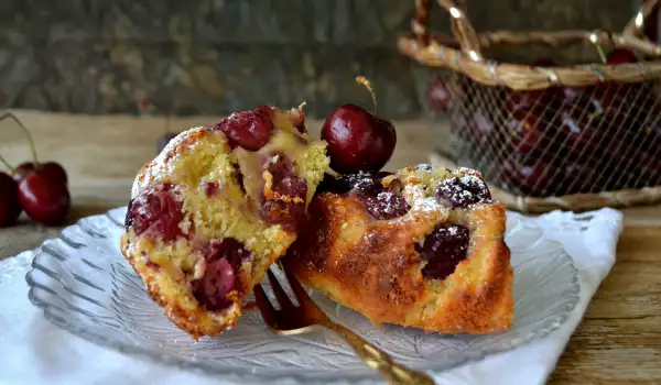 Minicake met Kersen en Ricotta