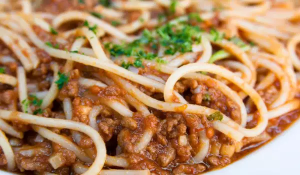 Spaghetti met rundergehakt
