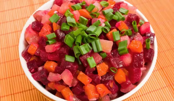 Salade met rode bieten