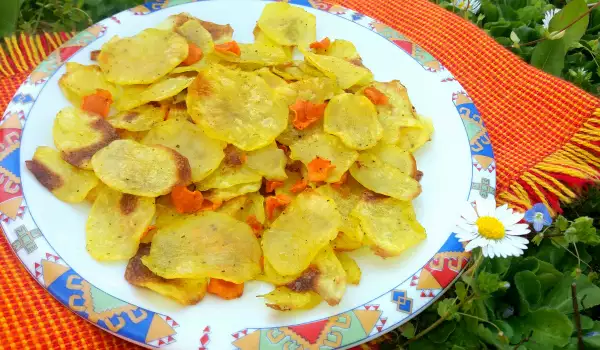 Gezonde en dieetvriendelijke zelfgemaakte chips