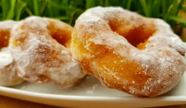 Vegan donuts met amandelmelk