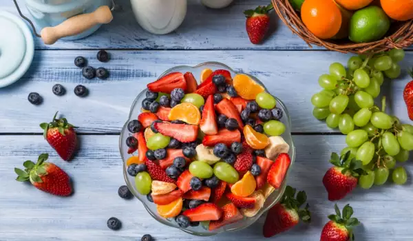 Gezond fruitig ontbijt