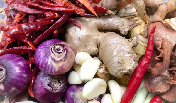 Pittig eten om op slijm op te lossen