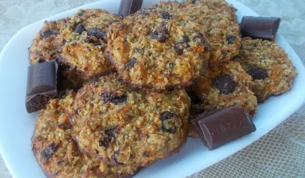 Glutenvrije koekjes met pompoen en chocolade