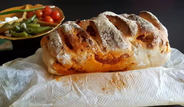 Gevuld brood met chorizo