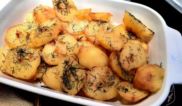 Aardappelen met dille uit de oven