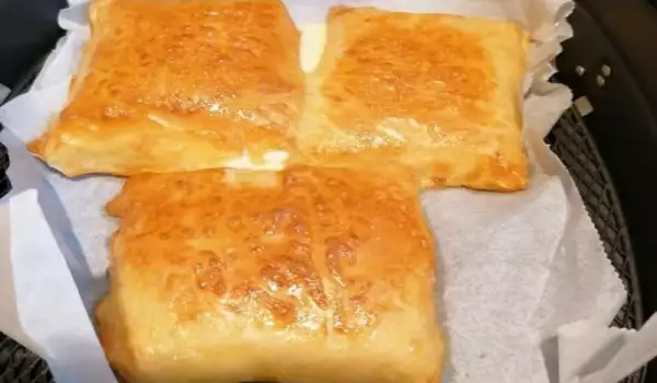 Gepaneerde kaas met filodeeg uit de airfryer