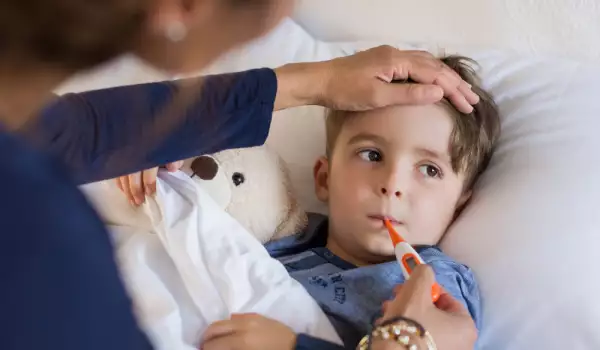 Koorts kan ook een teken zijn van een allergie van een kind