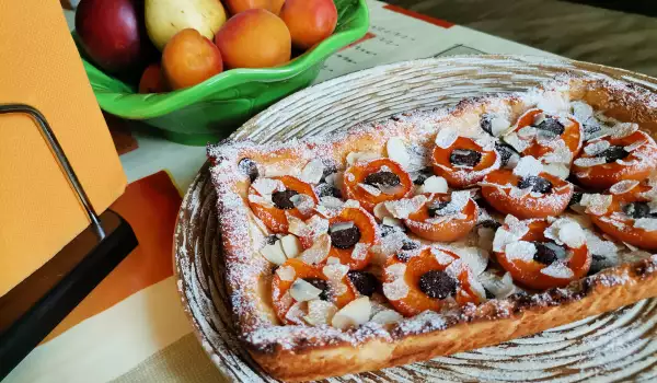 Glutenvrije taart met abrikozen en kokos