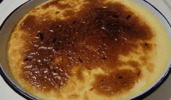 Crème caramel uit de ovenschaal