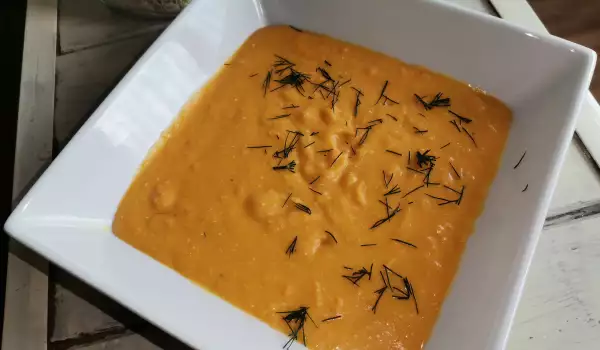 Cremesoep met pompoen en quinoa