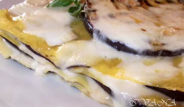 Lasagne met gegrilde aubergine