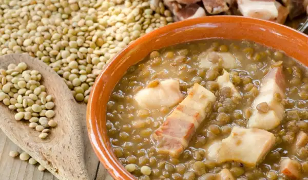 Groene linzen koken