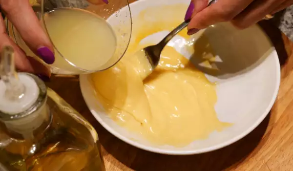 Zelfgemaakte mayonaise