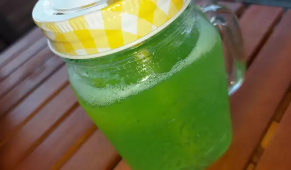 Zelfgemaakte limonade met munt en citroen
