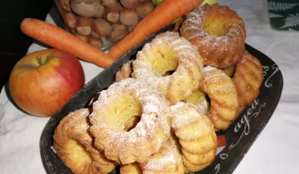 Heerlijke muffins met appels en wortelen