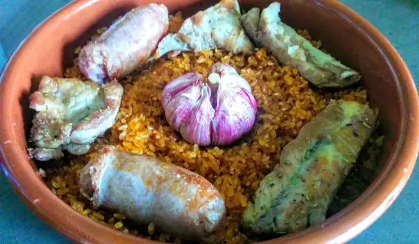 Rijst in Valenciaanse stijl uit de oven