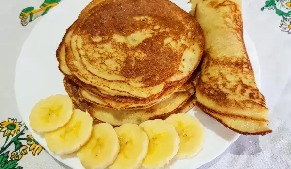 Rijstpannenkoeken met banaan