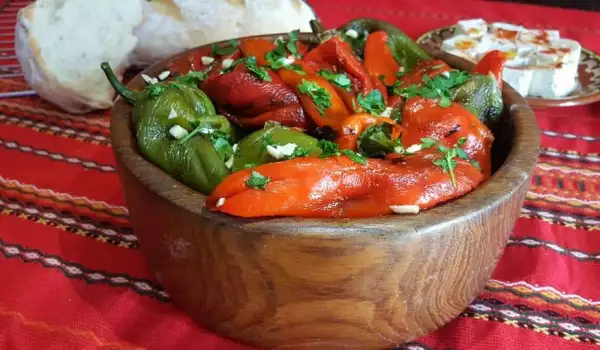 Geroosterde paprika met knoflook