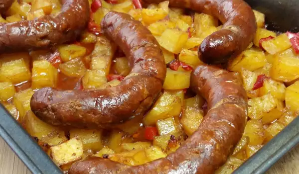 Pikante aardappelen en chorizo