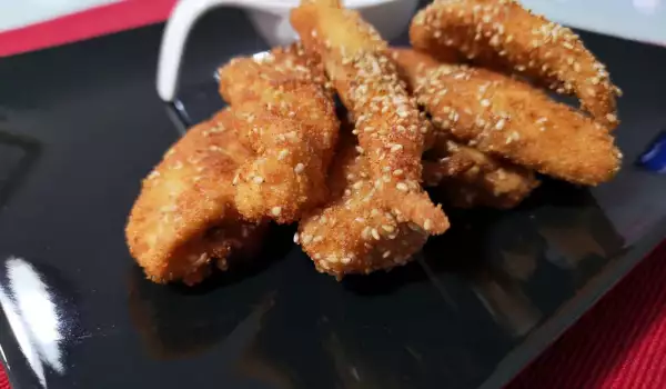 Chicken Strips met Sesam