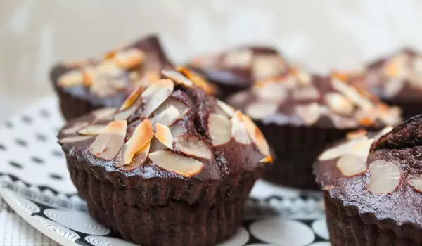 Proteïne muffins met chocolade en muesli