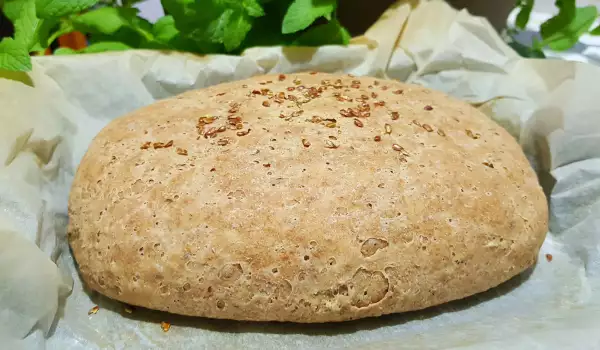 Volkoren speltbrood met lijnzaadolie en zaden