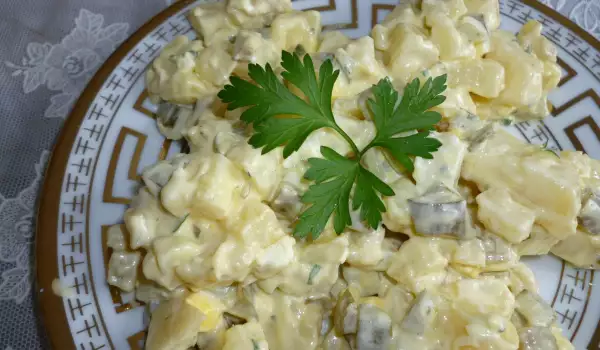 Aardappelsalade met huisgemaakte mayonaise
