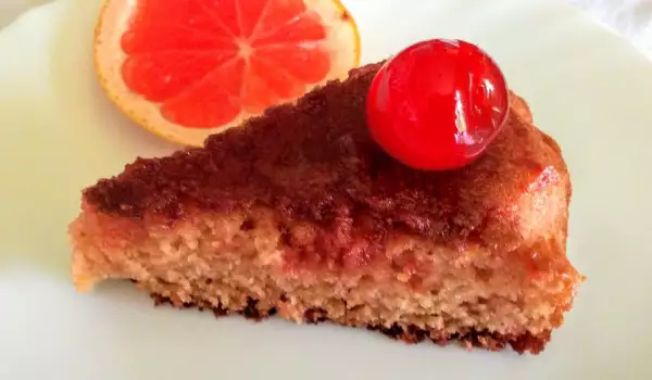 Rode grapefruitcake zonder eieren