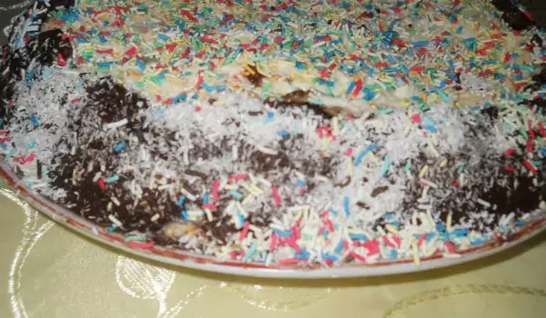 Roomcake met suiker hagelslag