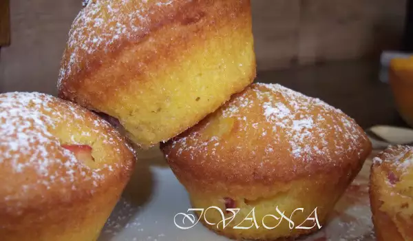 Sappige muffins met perzik