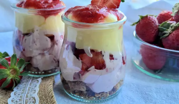 Onweerstaanbaar aardbeien dessert