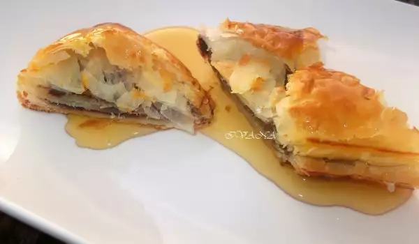 Strudel met chocopasta