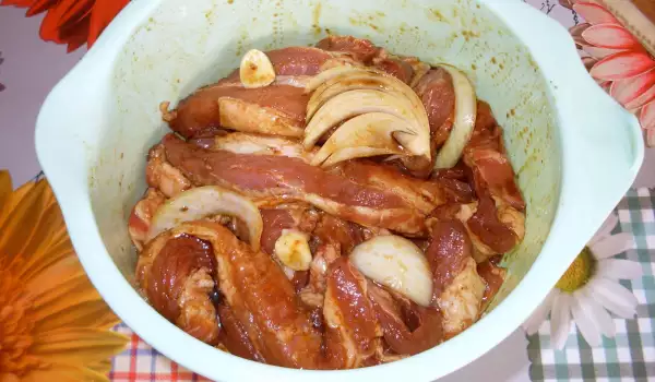 Warme marinade voor varkensvlees