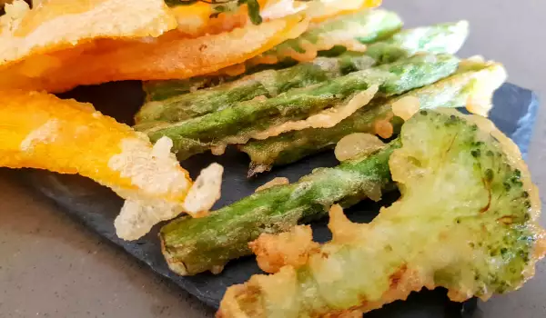 Gepaneerde groente tempura