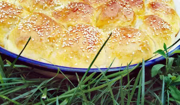 Turks brood met sesamzaad