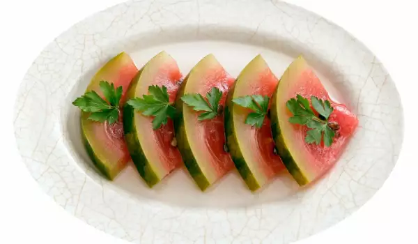 Gepekelde watermeloenen